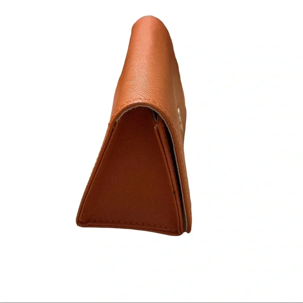Tory Burch Orange Magnetic Closure Sunglasses Case